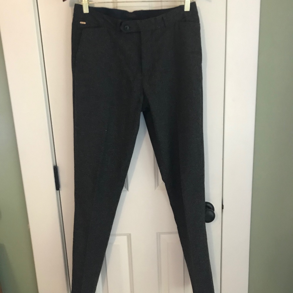 Scotch & Soda Gray Wool Slim-Fit Chino